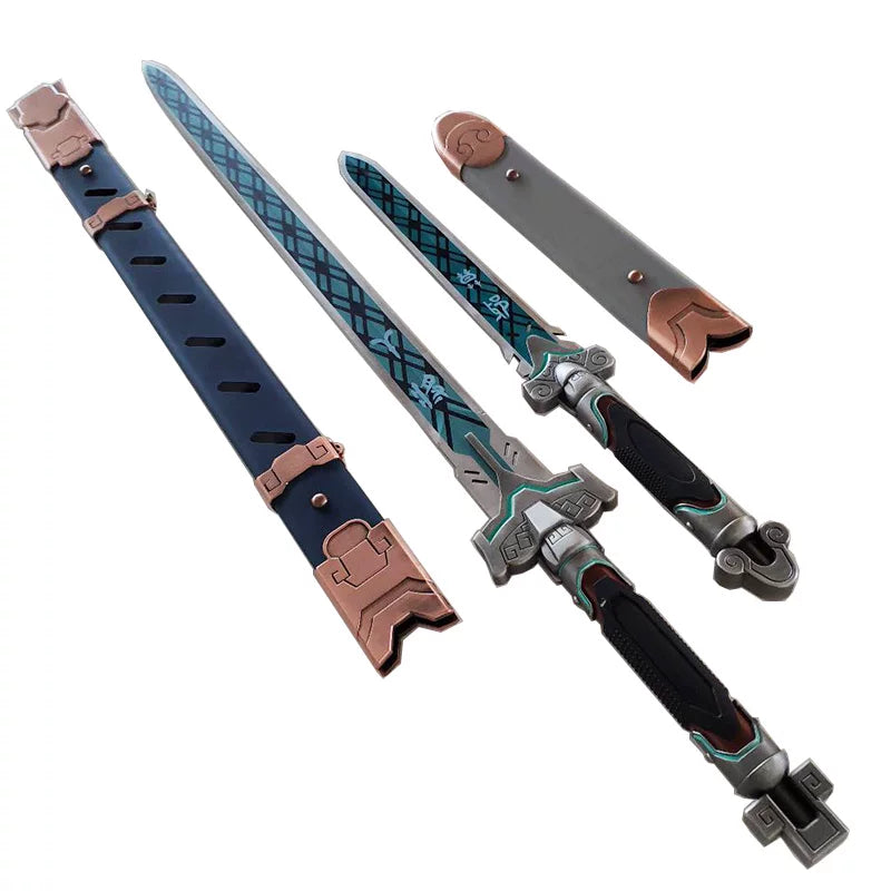 Overwatch Ganjiang Sword Replica 1:1 Scale Full Metal Cosplay 