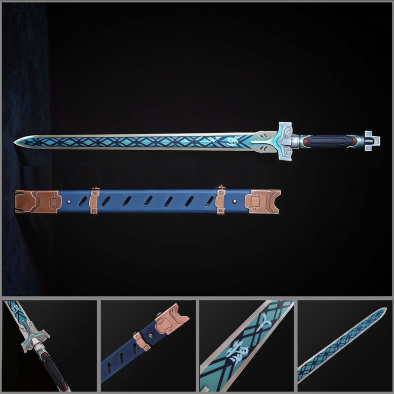 Overwatch Ganjiang Sword Replica 1:1 Scale Full Metal Cosplay 