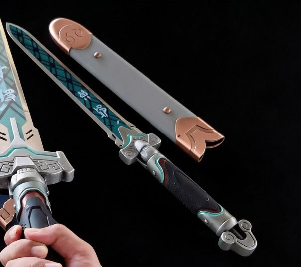 Overwatch Moye Sword Replica 1:1 Scale Full Metal Cosplay Prop 
