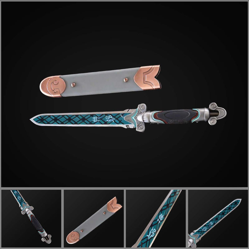 Overwatch Moye Sword Replica 1:1 Scale Full Metal Cosplay Prop 