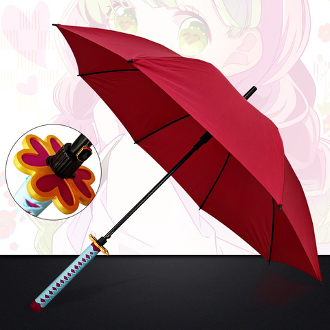 premium quality red sword umbrella anime cosplay accessory mitsuri inspired