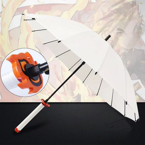 rengoku katana umbrella cosplay event prop anime convention display umbrella