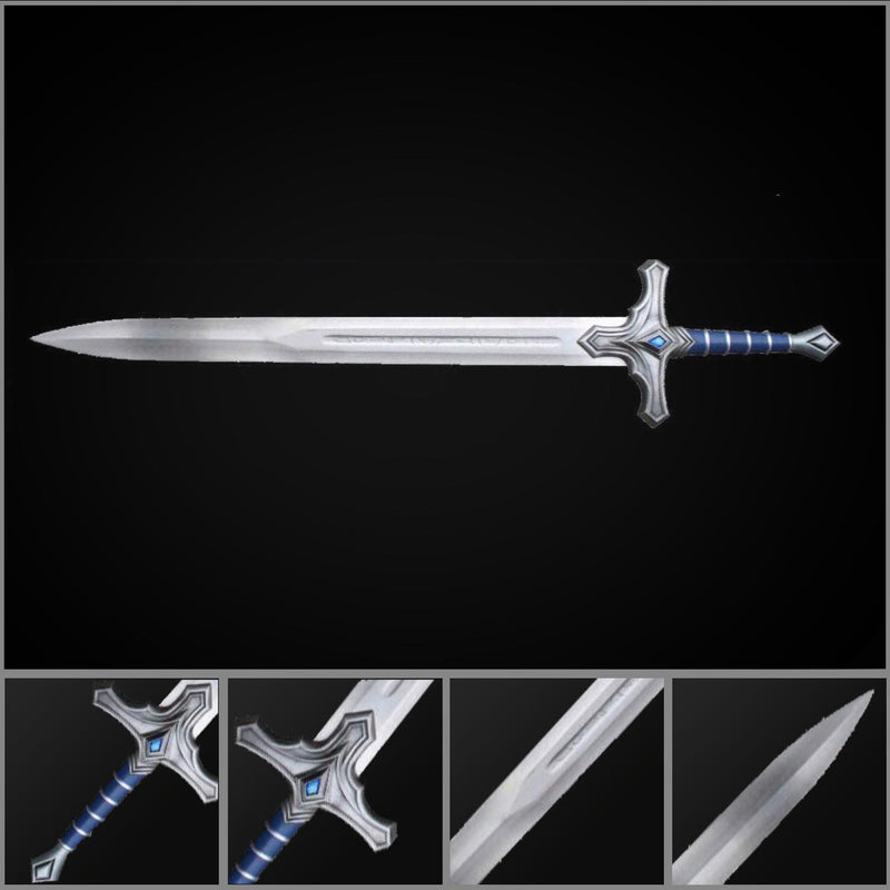 Stormwind Soldier One-Hand Sword 1:1 Metal Replica WoW Cosplay 