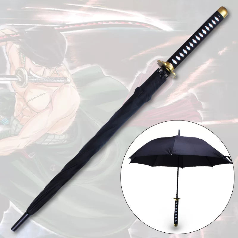 Anime Katana Sword Umbrella 16 Rib Windproof Cosplay Samurai 