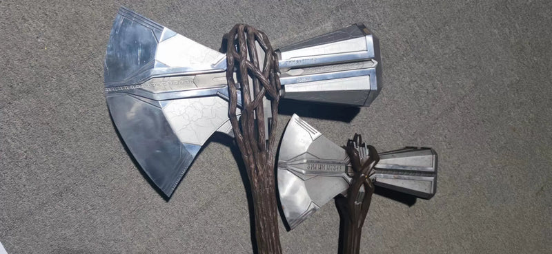 Thor Stormbreaker 2.0 & Mjolnir 1:1 Full Metal Replica Set 
