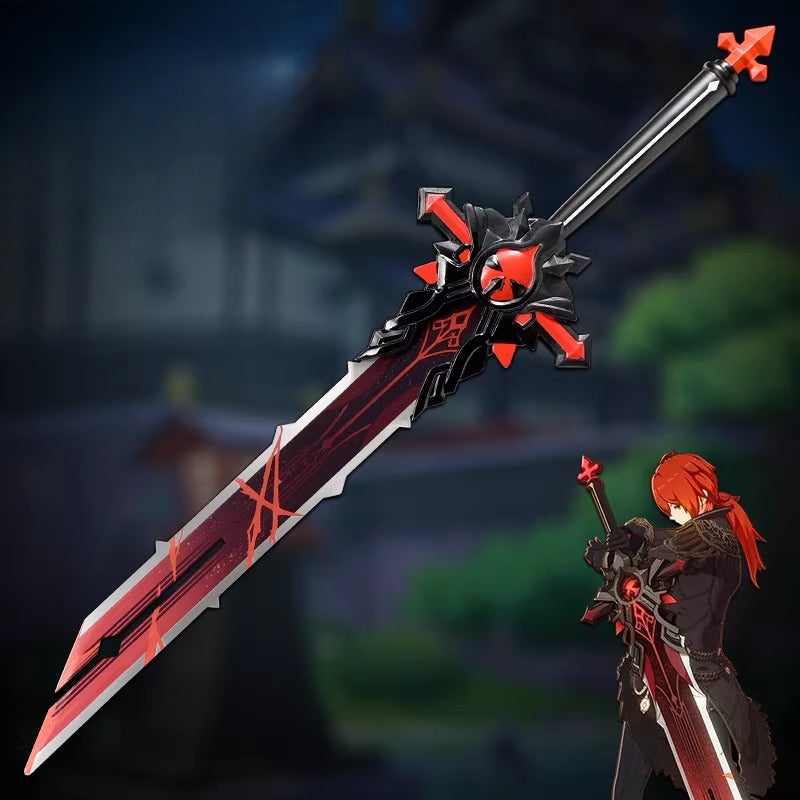 Genshin Impact Wolf’s Gravestone Sword Replica – Full Metal Claymore Set 